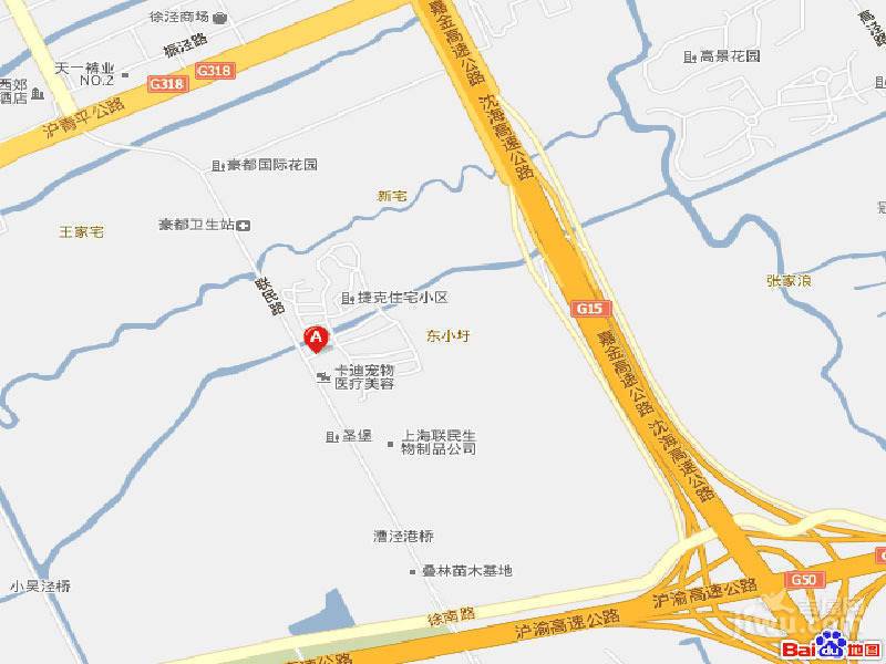 上海捷克住宅小區位置交通圖