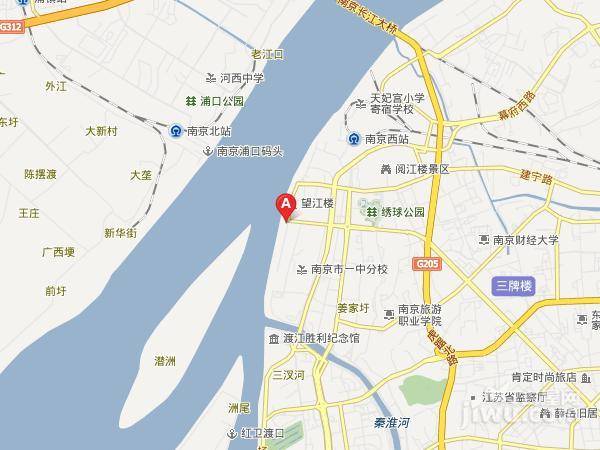 长江峰景位置交通图