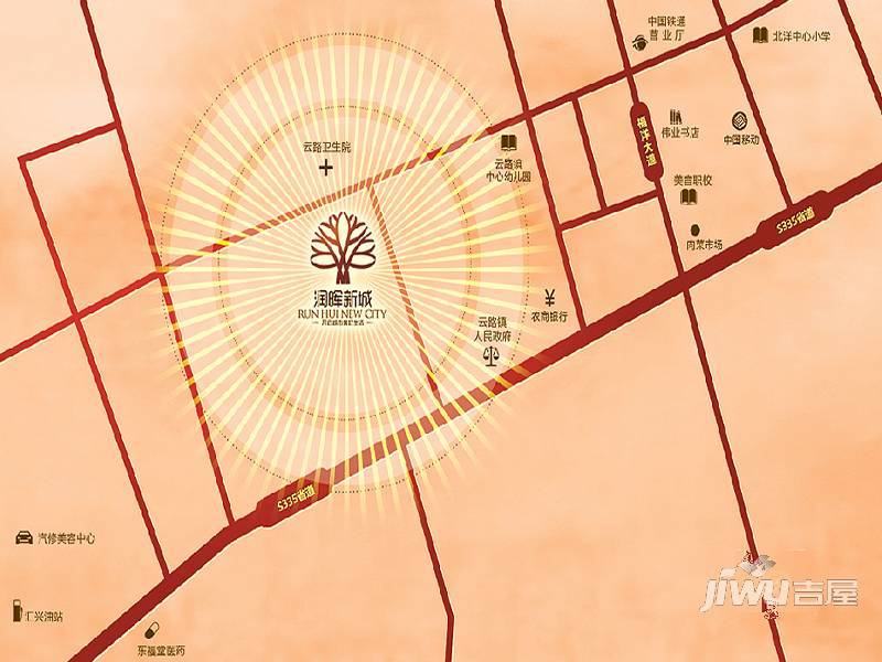润晖新城位置交通图