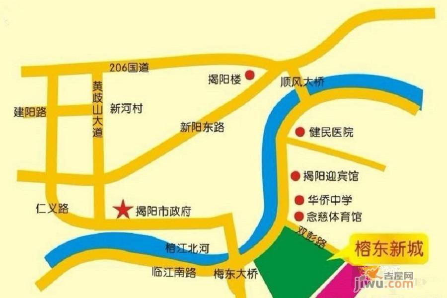 榕东新城位置交通图