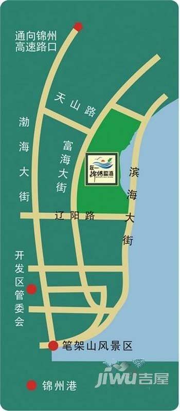 锦绣蓝湾位置交通图