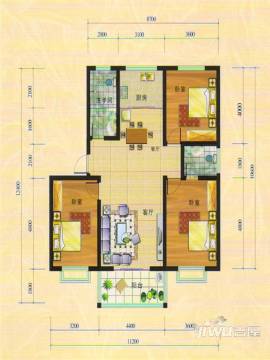 孝感水岸阳光鑫城户型图-房型图-平面图-吉屋网