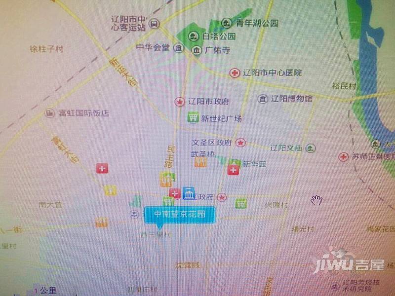 中南望京花園位置交通圖