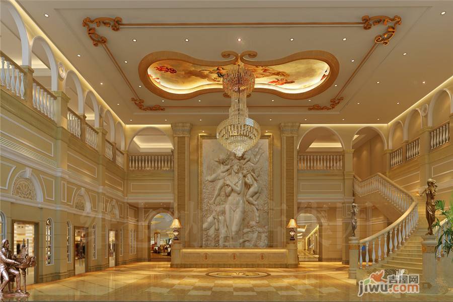 展卓新视界维也纳酒店大堂效果图