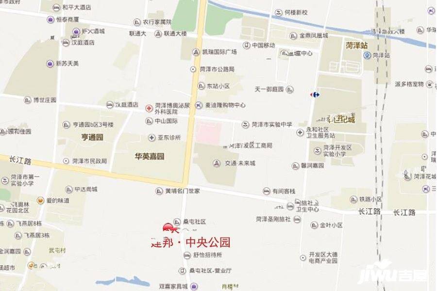 建邦中央公园位置交通图