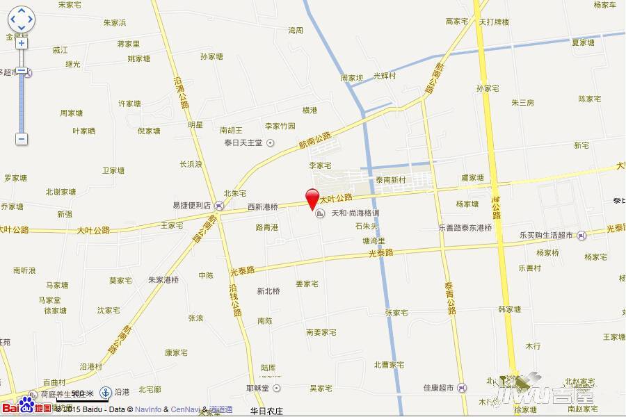天和尚上海位置交通圖