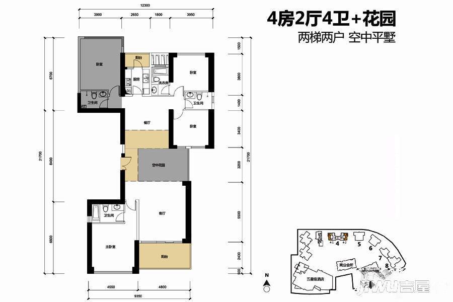 博林天瑞4栋a户型