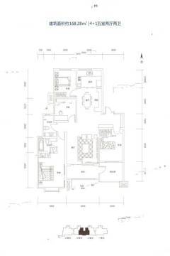 咸阳中房美域熙湖户型图-房型图-平面图-吉屋网