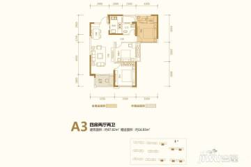 新华联梦想城户型图|新华联梦想城房型图_长沙望城