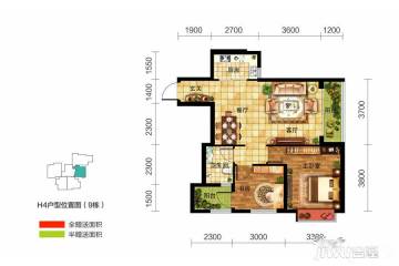 大理惠丰瑞城户型图-房型图-平面图-吉屋网