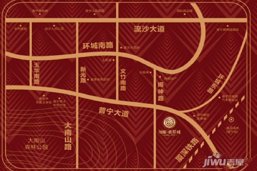 帝景城位置交通图
