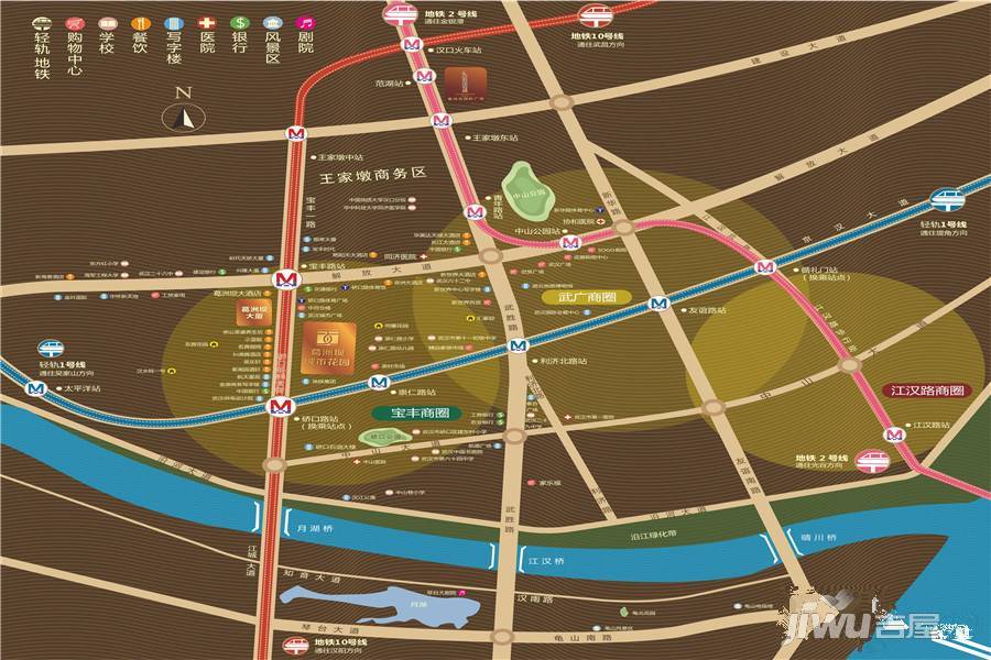 葛洲坝国际中心位置交通图