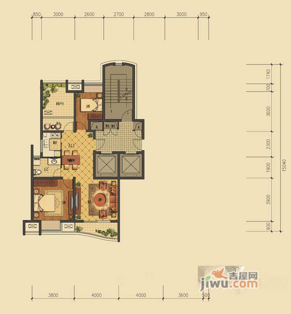 楚天都市·佳园13192bl3-9417w1户型图|楚天都市·佳园户型图_沙市区