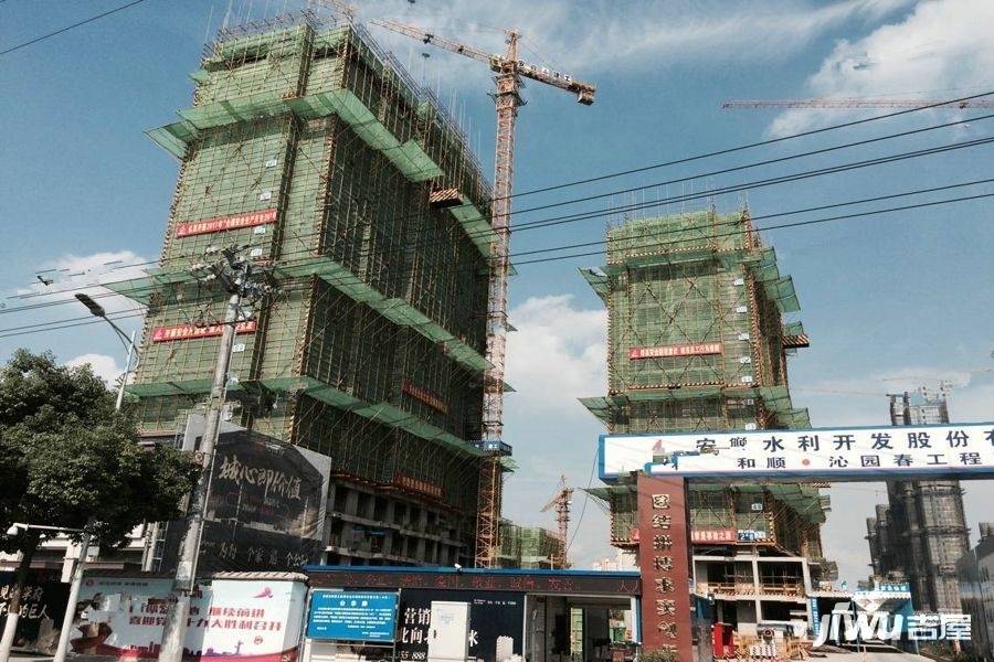 蚌埠蚌山区和顺沁园春楼栋工程进度(2017-7)