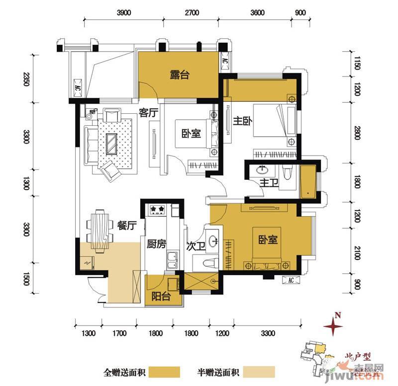 龙城国际二期9号楼a1奇数层户型(售罄)