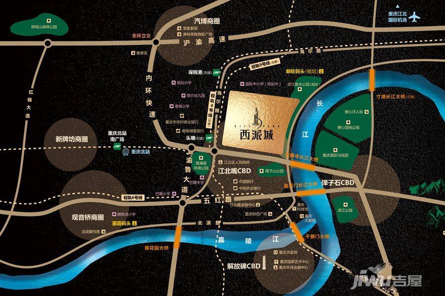 中国铁建西派城位置交通图