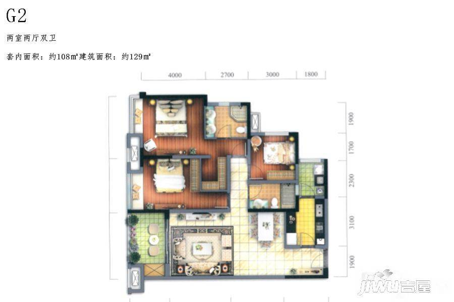 约克郡景悦高层g2户型