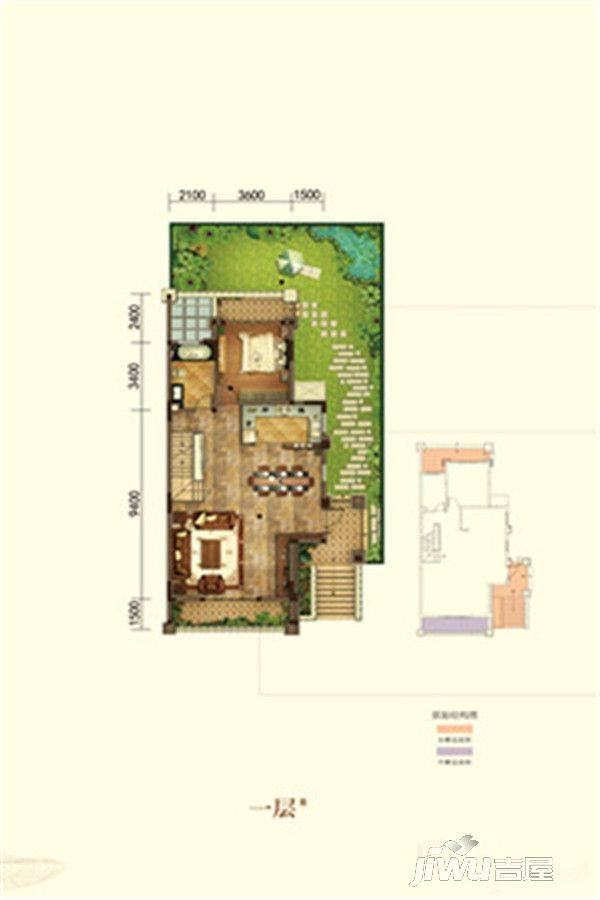 重庆北京城建云熙台一层户型图_首付金额_4室2厅2卫_322.