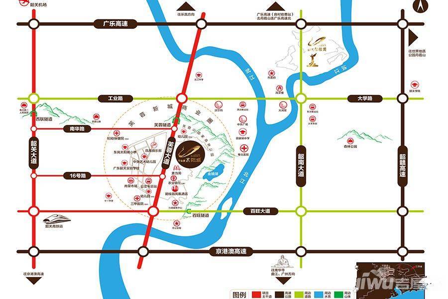 碧桂园太阳城位置交通图