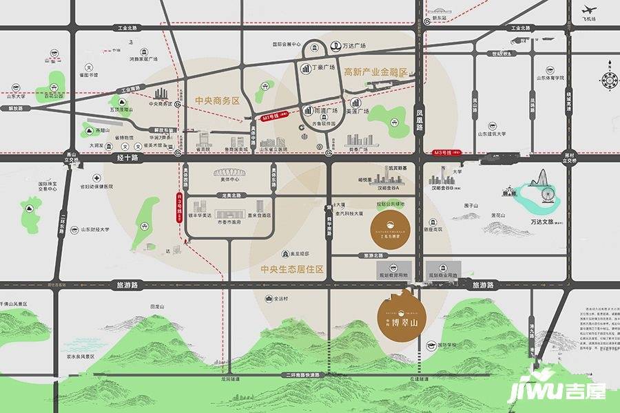 金科东方博翠位置交通图