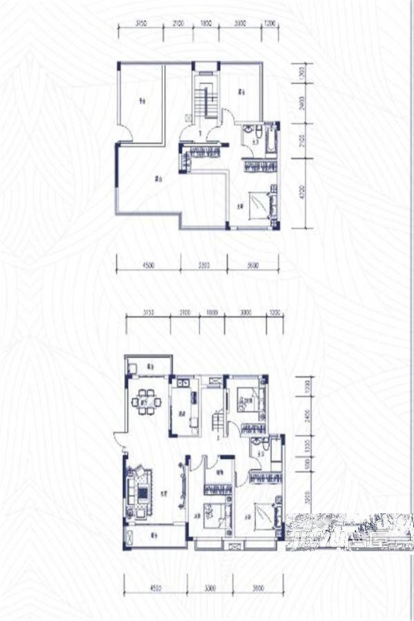 贵阳中铁逸都国际7 1七层跃层户型户型图_首付金额_4室2厅2卫_162.