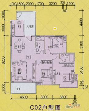 云浮鸿基豪苑户型图-房型图-平面图-吉屋网