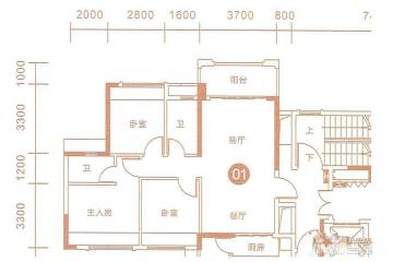 中山中铭新达城户型图-房型图-平面图-吉屋网