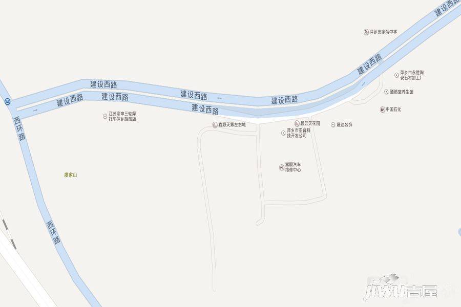鑫源天地-左右城位置交通圖