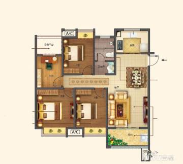 合肥城建琥珀名郡户型图-房型图-平面图-吉屋网