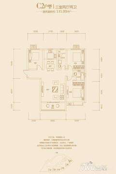 兰州盛达公馆户型图-房型图-平面图-吉屋网