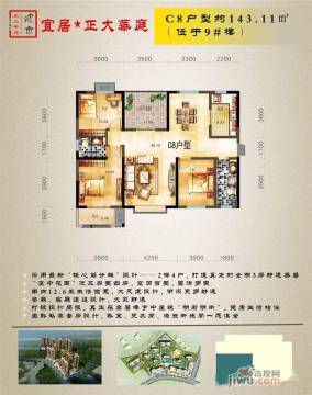 铜川正大华庭户型图-房型图-平面图-吉屋网