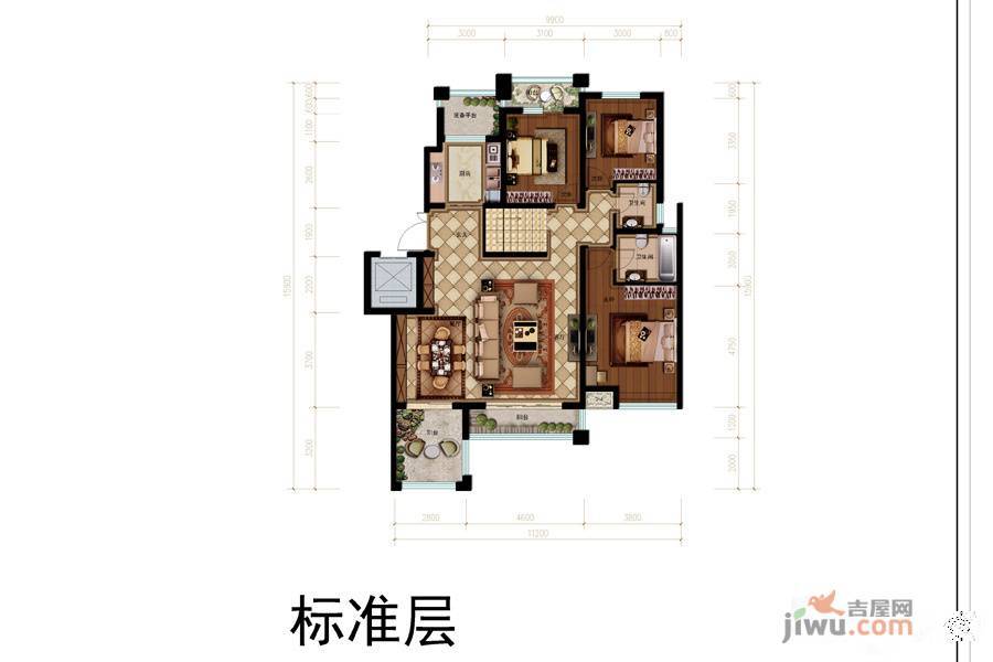 正定天山熙湖a户型(右)