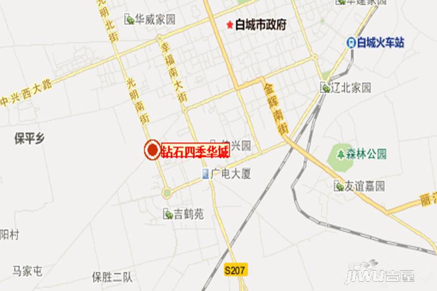 钻石四季华城位置交通图