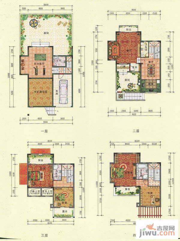 南宁嘉和城卢瓦尔河谷a户型户型图_首付金额__281.71平米 吉屋网