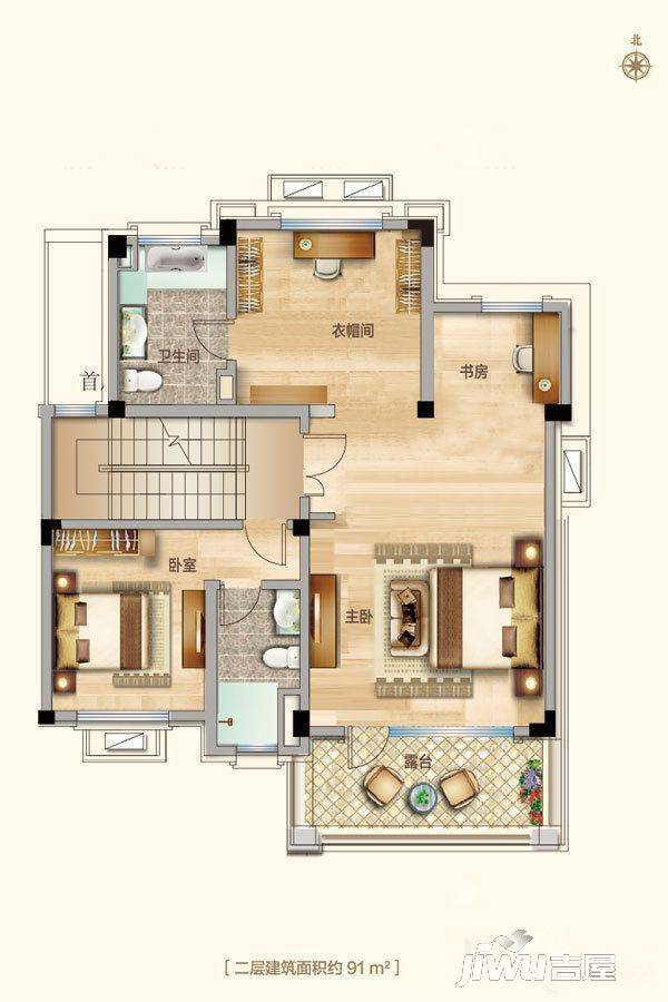 秦皇岛碧桂园首府bj240n二层户型图_首付金额_4室3厅3