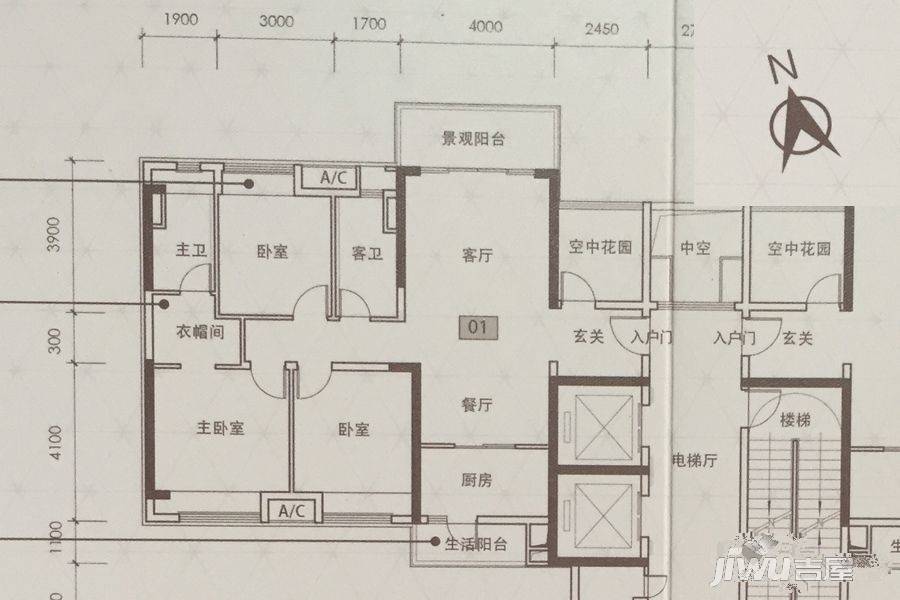 保利碧桂园天汇保利·碧桂园天汇户型图天旭8座01单元约125㎡