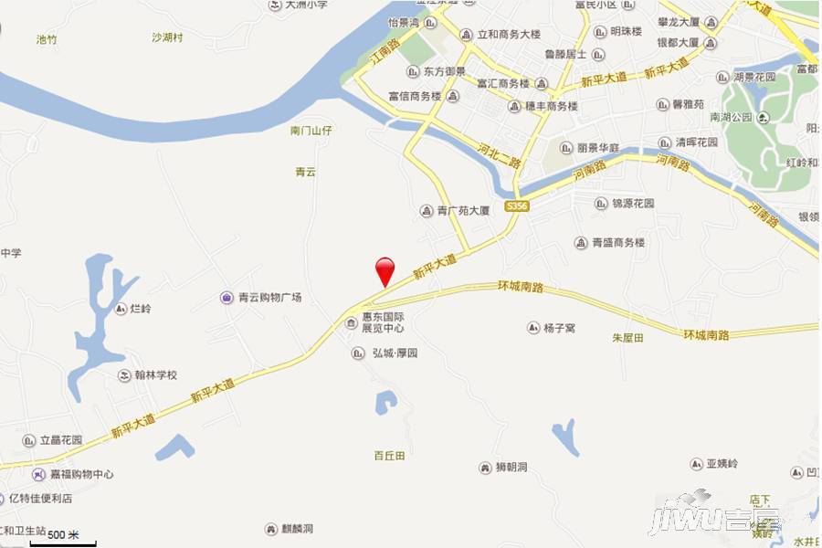 嘉旺城位置交通图