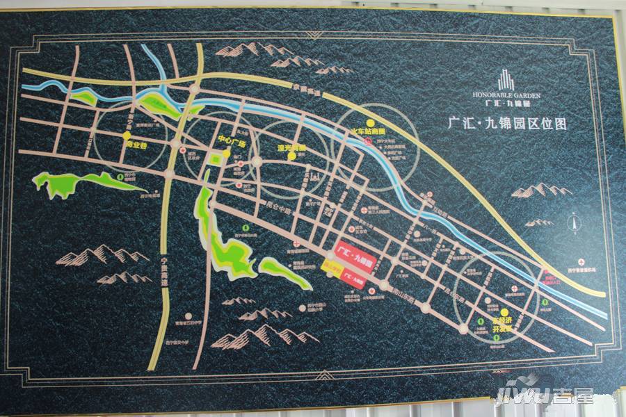 广汇九锦园位置交通图