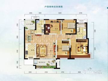 宜宾鲁能山水原著户型图-房型图-平面图-吉屋网