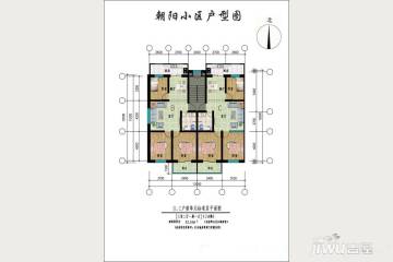 张家口朝阳丽景户型图-房型图-平面图-吉屋网