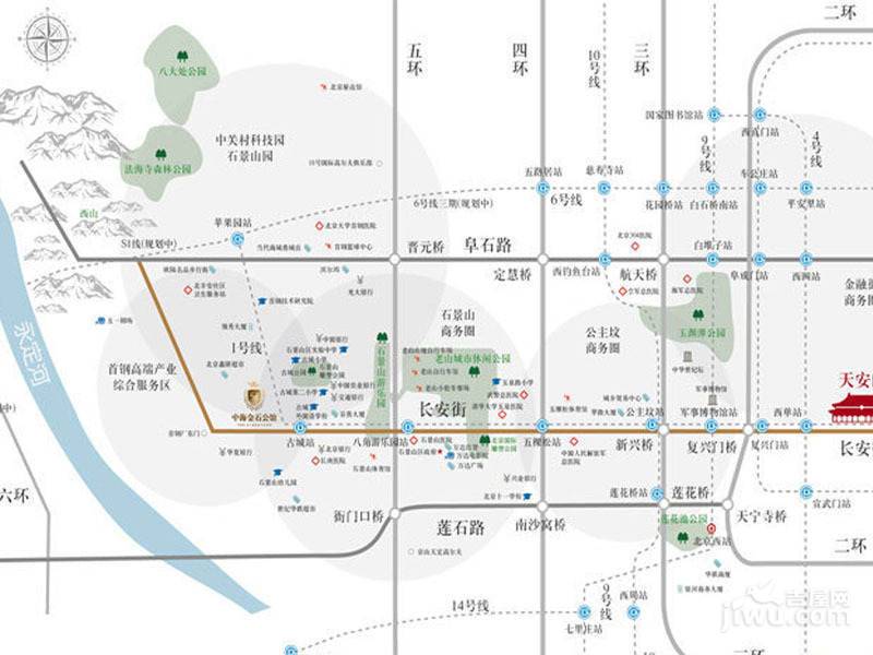 中海金石公馆位置交通图图片