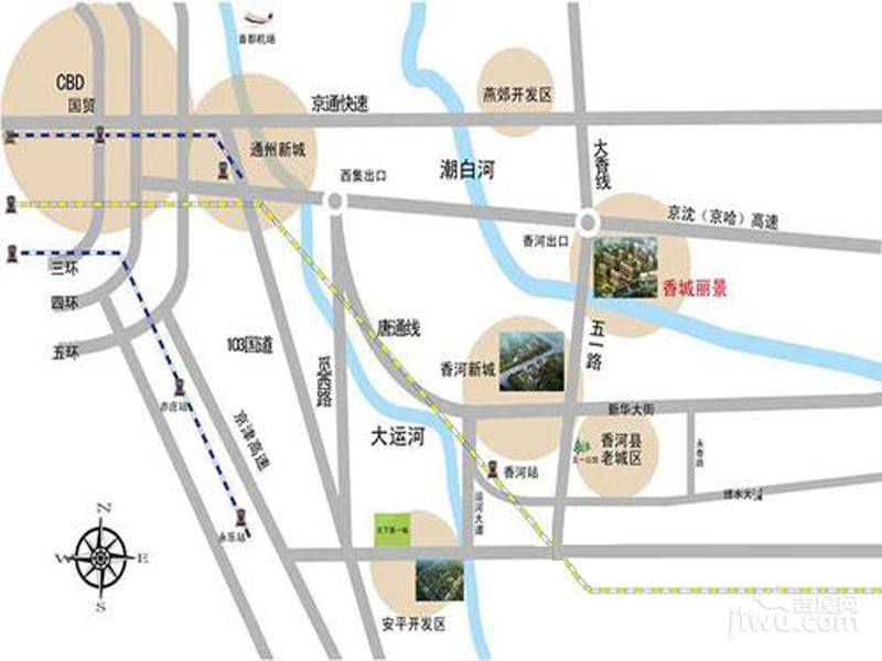 香城俪景二期位置交通图图片