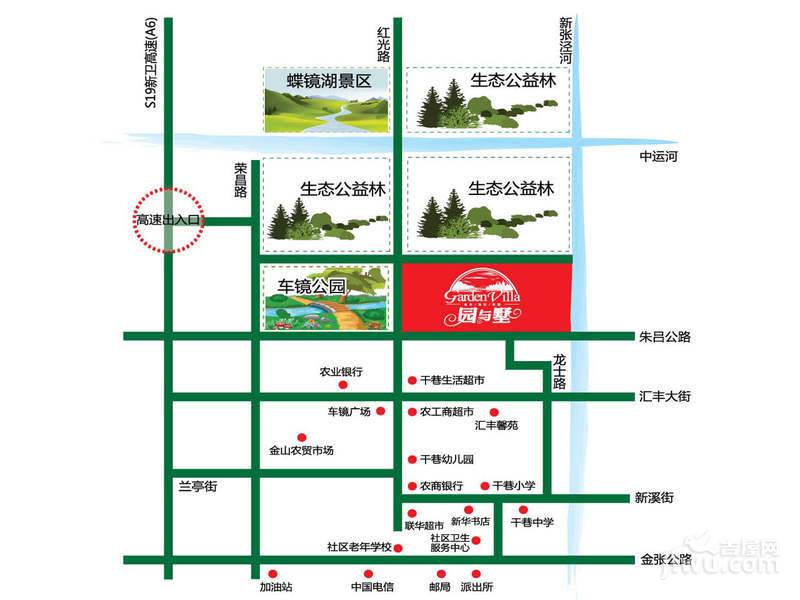 汇丰馨苑位置交通图2