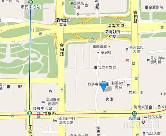 深圳中心天元位置交通图图片