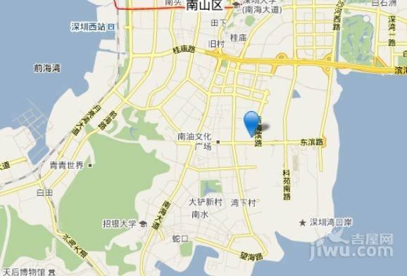 深圳湾1号位置交通图