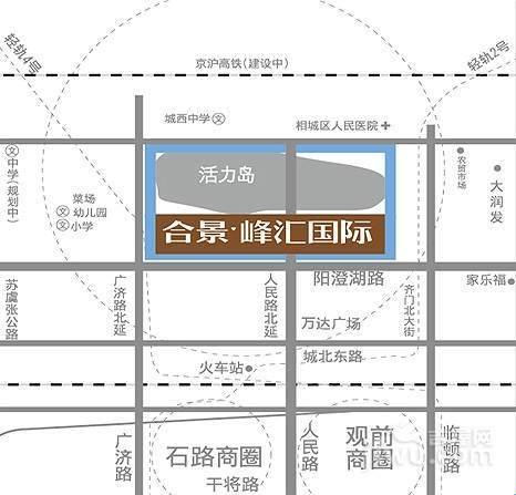 合景峰汇商务广场商铺位置交通图图片