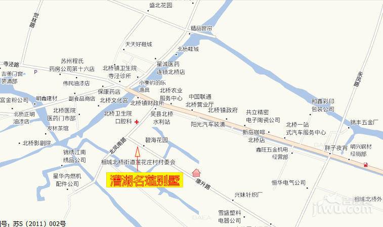 漕湖名莲别墅位置交通图图片