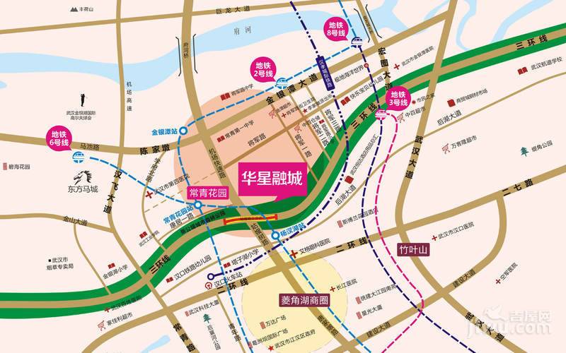 华星融城位置交通图图片