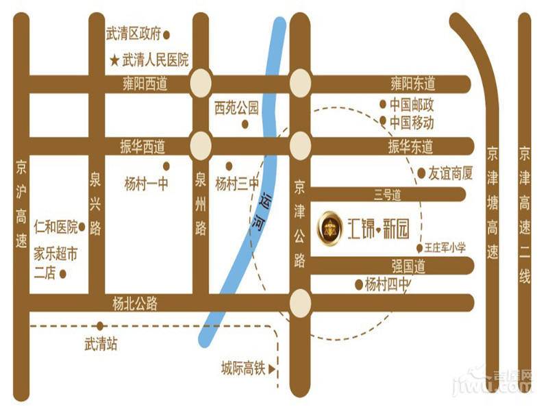 汇锦新园位置交通图图片