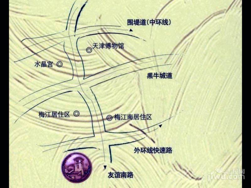 洛卡小镇国际公寓位置交通图图片